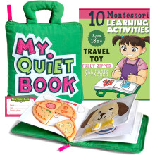 TAVVA Moja cicha ksiazeczka - Niezbedne w samolocie dla malych dzieci Ciche ksiazeczki dla malych dzieci w wieku 1-3 lat Montessori Busy Book dla