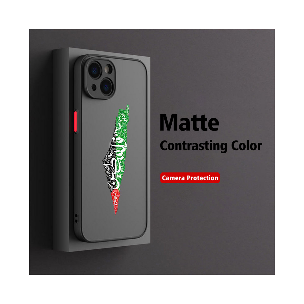 (Fghs-102Zfg9126a3, For Note10 Lite) Matte Transparent Phone Case Palestine Flag Map Pa 931288041013