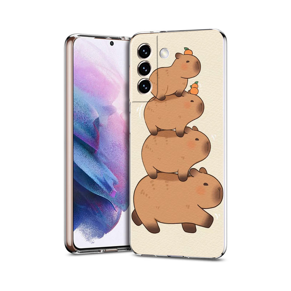 (B5, For Samsung S20 Fe) Cartoon Capybara Phone Case For Samsung Galaxy S24 931288046513