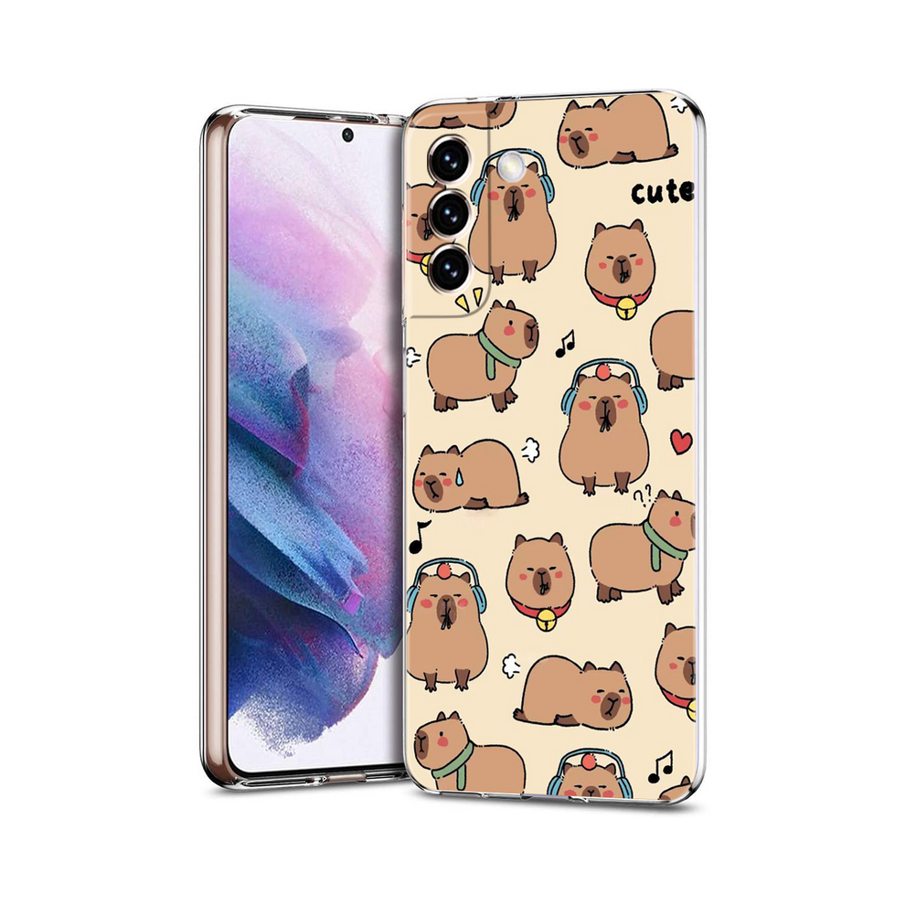 (B2, For Samsung S10) Cartoon Capybara Phone Case For Samsung Galaxy S24 931288046568