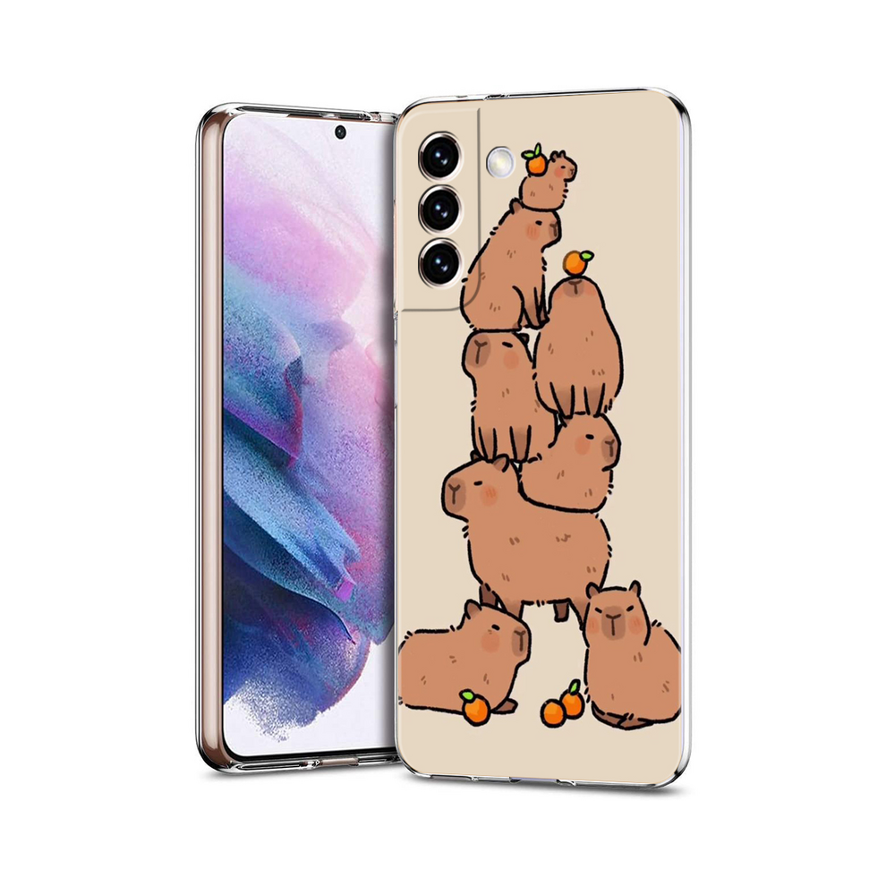 (B7, For Samsung S20 Fe) Cartoon Capybara Phone Case For Samsung Galaxy S24 931288046612