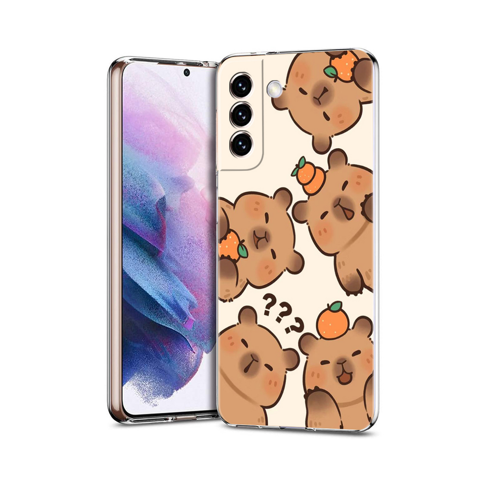 (B9, For Samsung S20 Fe) Cartoon Capybara Phone Case For Samsung Galaxy S24 931288046636