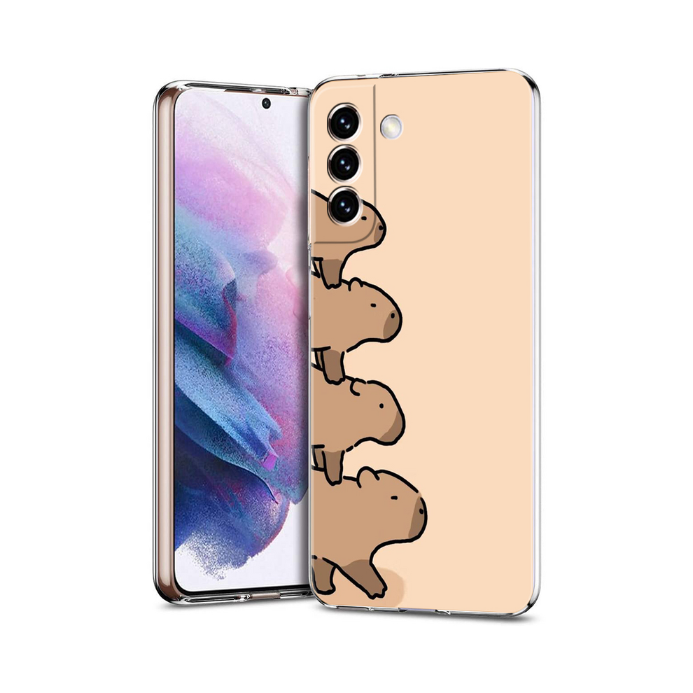 (B10, For Samsung S22 5G) Cartoon Capybara Phone Case For Samsung Galaxy S24 931288046827