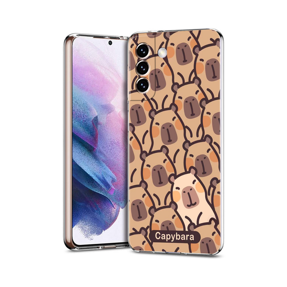 (B8, For Samsung S21) Cartoon Capybara Phone Case For Samsung Galaxy S24 931288047183
