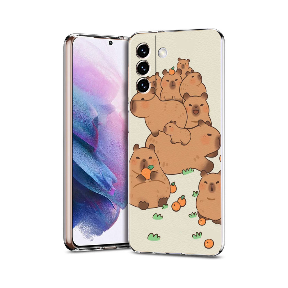 (B4, For Samsung S9 Plus) Cartoon Capybara Phone Case For Samsung Galaxy S24 931288048180