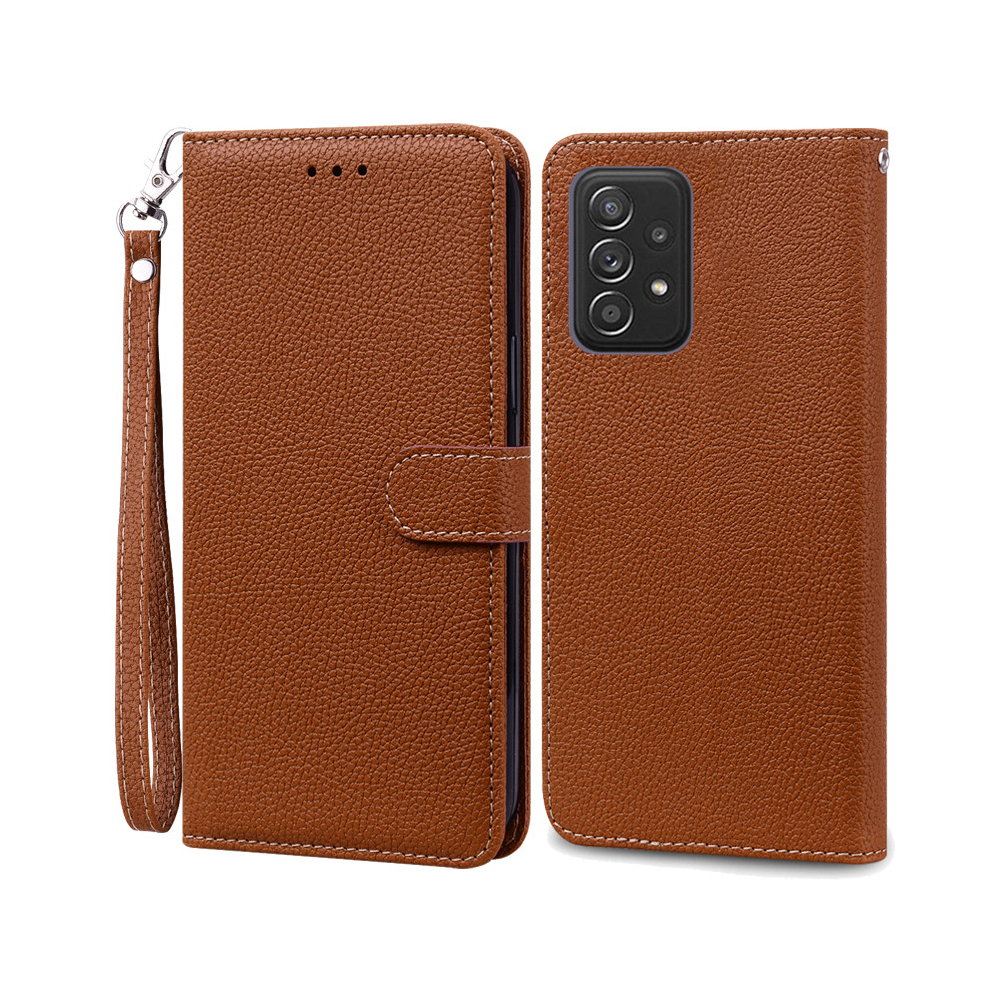 ( -Strap, Samsung A52s 5G) A52 A52s Case For Samsung Galaxy A52 Case Leather Brown 931288079498