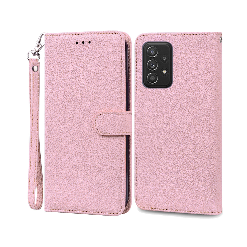 ( -Strap, Samsung A52s 5G) A52 A52s Case For Samsung Galaxy A52 Case Leather Pink 931288079474