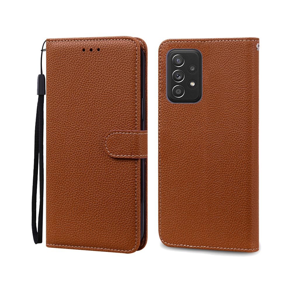 (, Samsung A52 4G 5G) A52 A52s Case For Samsung Galaxy A52 Case Leather Brown 931288079825