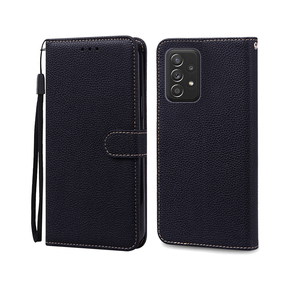 (, Samsung A52 4G 5G) A52 A52s Case For Samsung Galaxy A52 Case Leather Black 931288079849