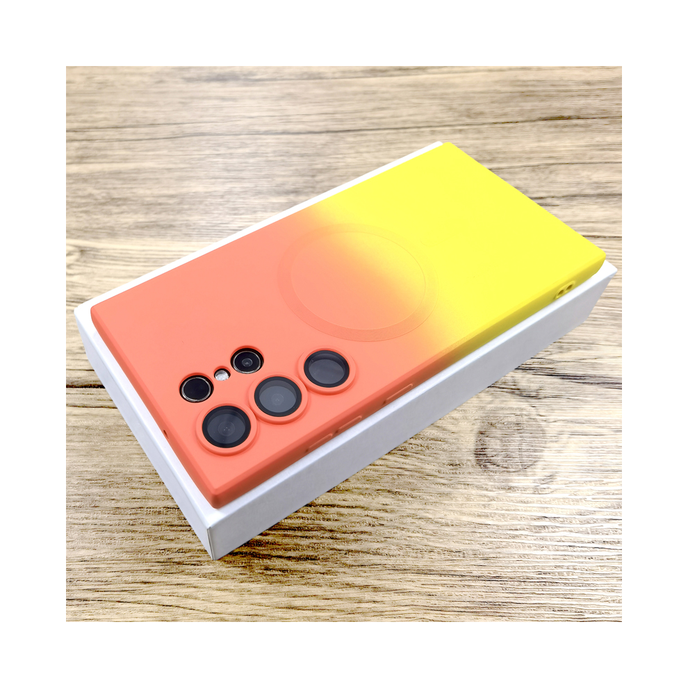 (Orange Yellow, Samsung Note10 Plus) Gradient Silicone Case For Samsung Galaxy S25 S24 Orange,Yellow 931288069000