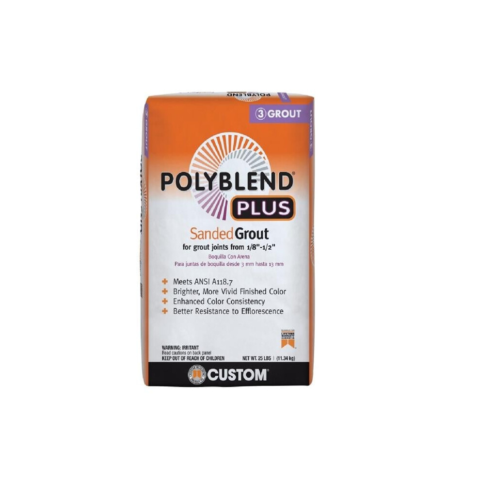 Custom Building Products 104013 25 Lbs Haystack Polyblend Plus Sand Grout 010186830292