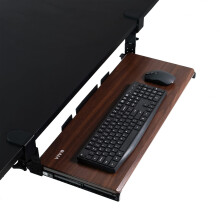 VIVO Große höhenverstellbare Tastaturablage unter dem Schreibtisch, C-Klemmsystem, 27 x 11 Zoll