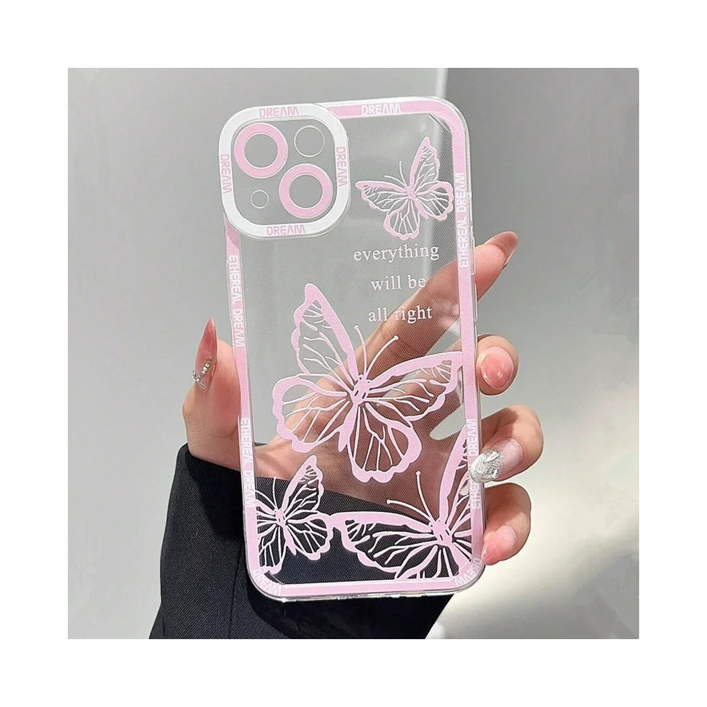 (T5595, For Samsun A15 4G) Butterfly Case For Samsung Galaxy S25 S24 S23 Pink 931288093128