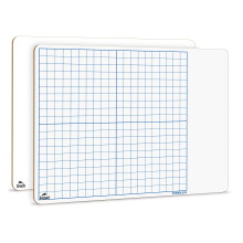 11"x14" Dubbelzijdig Drooguitwisbaar Bord met Raster voor Thuis en School