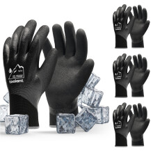 toolant 100% Waterproof Gloves Bulk Pack 3 Pairs Winter Work Gloves for Cold Weather Touchsreen Warm Freezer Gloves Thermal Insulated With Grip
