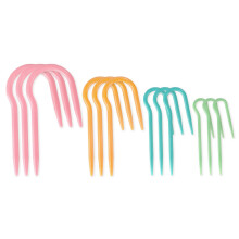 16 Piece U-Shaped Cable Needles - Stitch Holders for Knitting and Crocheting