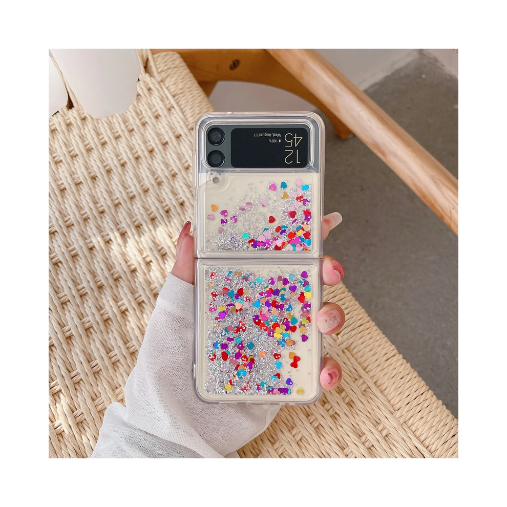 (Caisilver, For Samsung Z Flip 6) For Samsung Z Flip 6 Luxury Glitter Quicksand Case 931288133053