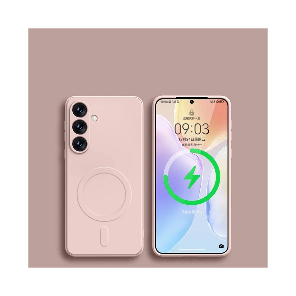 (, Samusng S21) Original Liquid Silicone Magnetic Wireless Charge Pink 931288127847