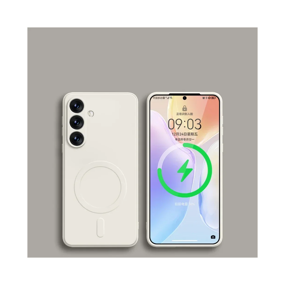 (, Samsung S21 Fe) Original Liquid Silicone Magnetic Wireless Charge White 931288127960