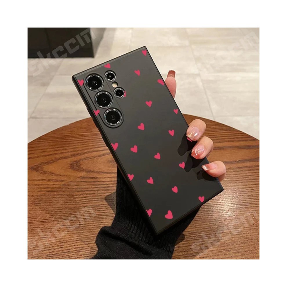 ( A2186, A55 5G) Love Heart Phone Case For Samsung Galaxy S25 Black 931288110788