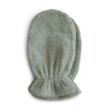 mushie Baby Badehandschuh | Bio-Baumwolle | 2er-Pack (Moos)