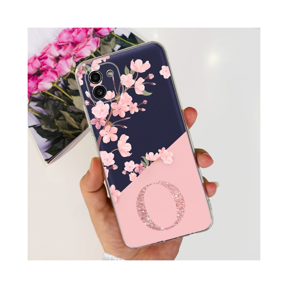( O, For Galaxy A03s) For Samsung Galaxy A03 Case Sm-A035f New 26 Letter Pink 931288131813