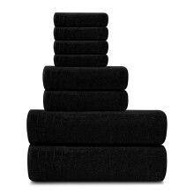 Des serviettes a dizaines 8 pieces serviettes 2 serviettes de bain extra grandes 2 serviettes a main 4 regroupements de lave-toile 100% coton plu
