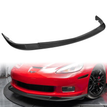 Q1-TECH Front Bumper Lip fit for Compatible with 2005-2013 Chevy Corvette C6 Base Models Only Front Bumper Lip Spoiler Air Chin Body Kit Splitter AB