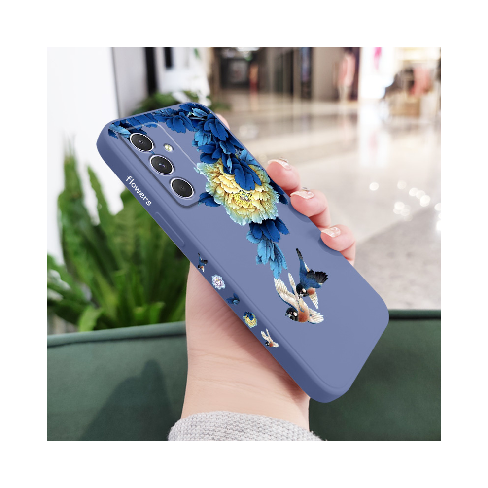 (Light 2, Samsung A55 5G) Blossom Phone Case For Samsung Galaxy A54 A34 Blue 931288147371