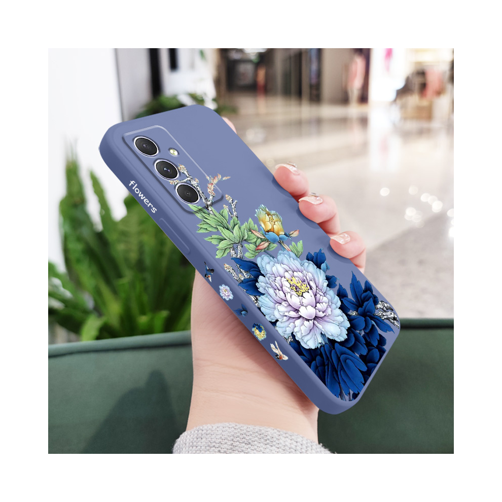 (Light 1, Samsung A55 5G) Blossom Phone Case For Samsung Galaxy A54 A34 Blue 931288147562