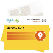 B12 Energy Plus Topical Patch by PatchAid White - Pack of 2