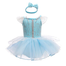 Echiney Daisy Bebelu? Prin?esa Costume Romper Costume Onesie Rochie Corp cu banda de cap de Halloween petrecerea de na?tere de ziua de na?tere, d