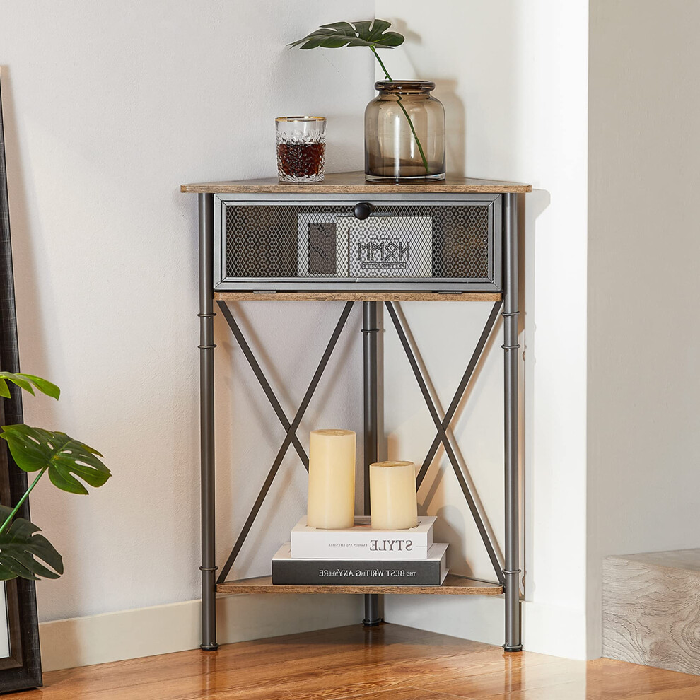 Vecelo Schrank/Tisch, 3-StöCkige Ausstellungsregale Mit SchutztüR, Metallrahmen, Lagerregal, Organizer FüR Kleine RäUme, Wohnzimmer, KüChe, Badez-image