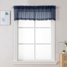 Chyhomenyc Transparante Raam Valance Gordijnen, 42x14 Inch Lichtdoorlatende Keuken Gordijnen