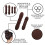Styla Hair Magic Bun Maker Rubios 4 Pack (2 Pequeños, 2 Grandes) Esponjas Flexibles Reutilizables 2