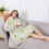 Coperta oversize indossabile Touchbetter Avocado Face Avocado, coperta in sherpa con cappuccio e tasche super, pullover super caldo e soffice per 4