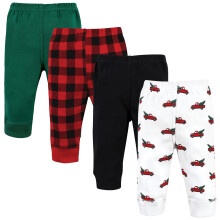 Detsk unisex bavlnen nohavicky a leg ny Hudson Baby s vianocn m stromcekom, 0-3 mesiace