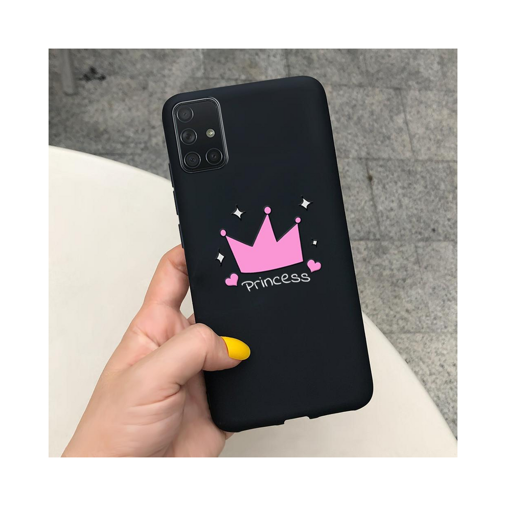 ( 1018, For Samsung A51) For Samsung Galaxy A51 Case A71 Soft Silicone Full Black 931288202476