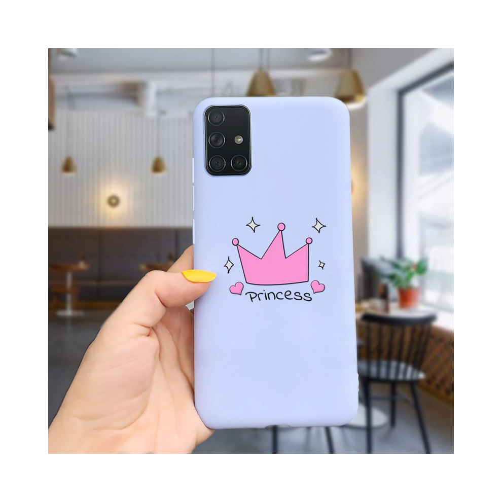 ( 1018, For Samsung A51) For Samsung Galaxy A51 Case A71 Soft Silicone Full Purple 931288202834