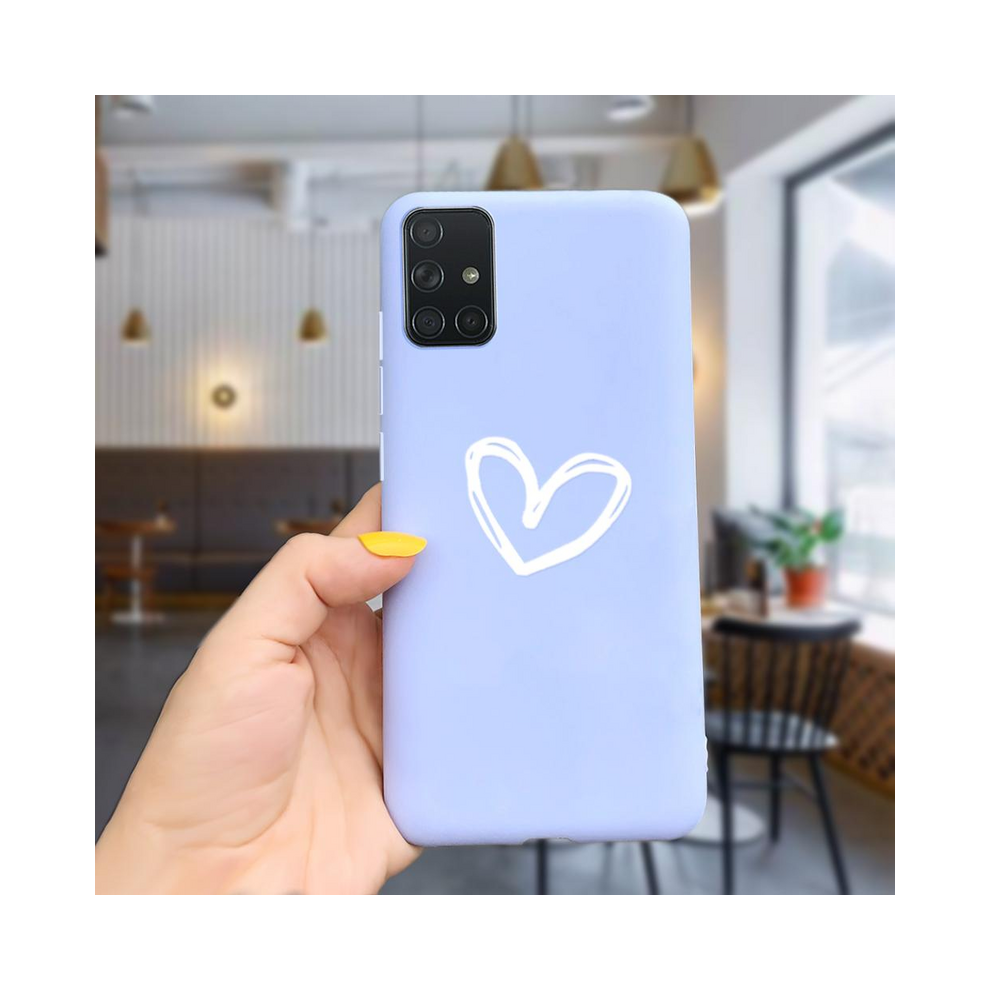 ( 1003, For Samsung A51) For Samsung Galaxy A51 Case A71 Soft Silicone Full Purple 931288202971