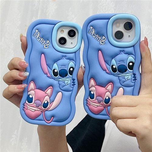 (1, Samsung A16) So Cute Stitch Cartoon Silicon Wave Side Soft Phon 1