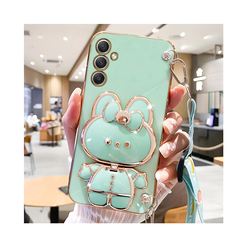 (-Ylgsjmtz, A03) Mirror Crossbody Lanyard Phone Holder Case For Sam Green 931288174315