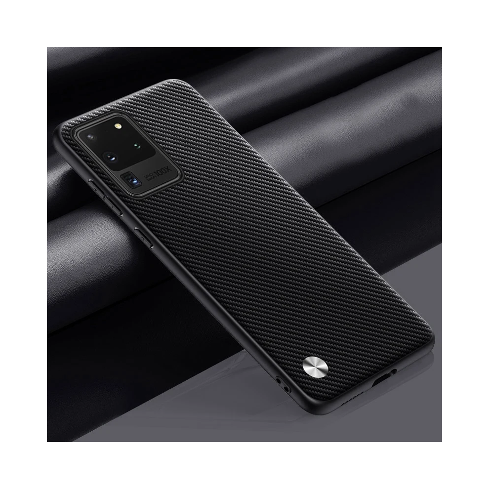 (Matte Samsung S20 Ultra) Luxury Pu Leather Case For Samsung Galaxy S20 Ultr Black 931288224218