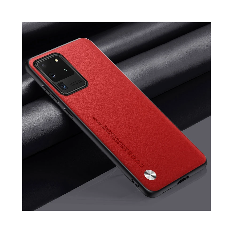 (, For Samsung S20 Fe) Luxury Pu Leather Case For Samsung Galaxy S20 Ultr Red 931288224317