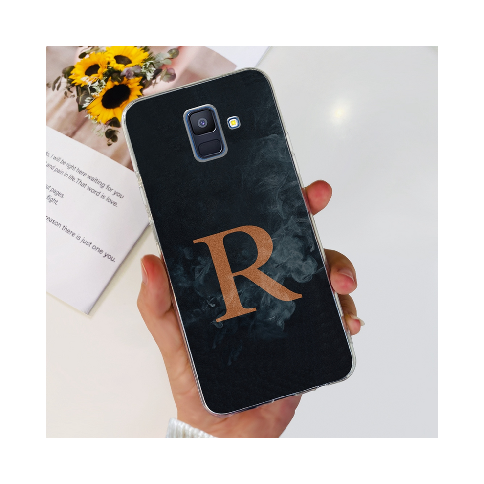 ( R, Galaxy A8 Plus 2018) For Samsung Galaxy A8 Plus 2018 Case Sm-A730f New Black 931288215582
