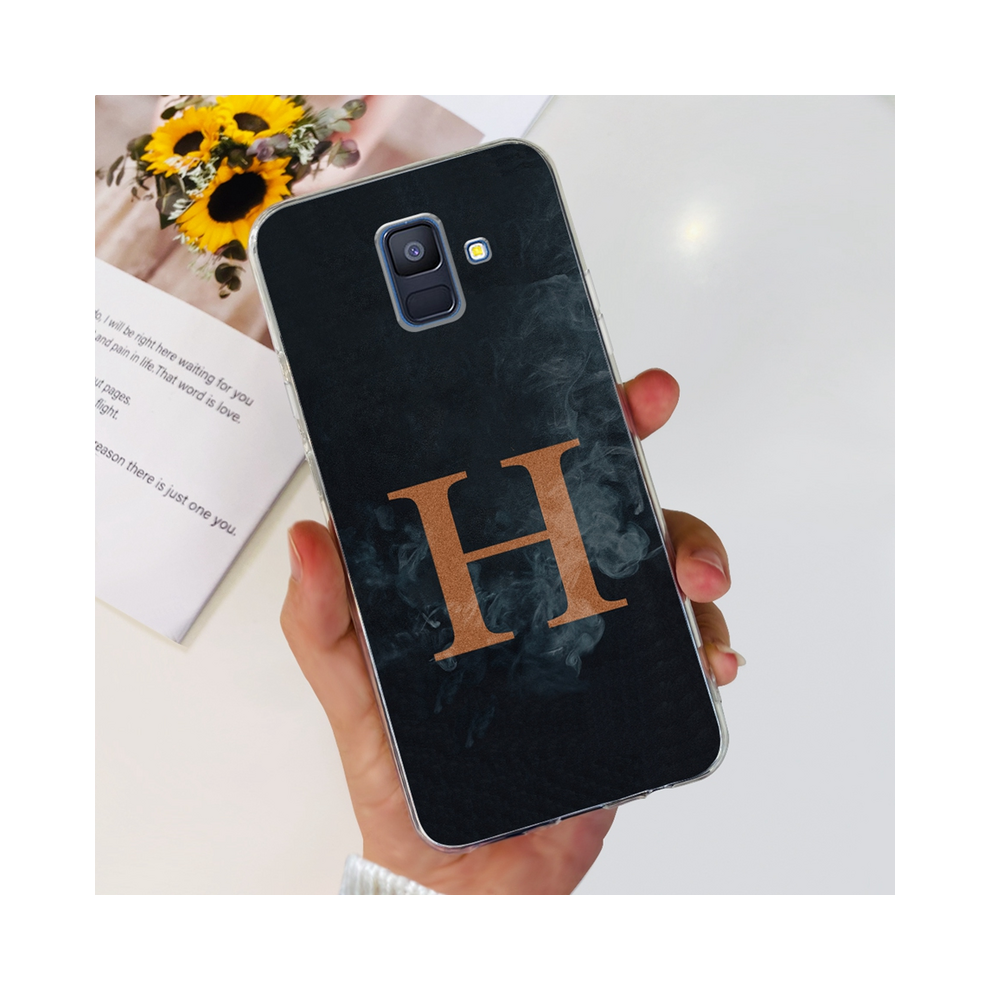 ( H, Galaxy A8 2018) For Samsung Galaxy A8 Plus 2018 Case Sm-A730f New Black 931288216121