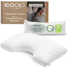 Coop Home Goods Original Cut-Out Verstellbares Kissen, Kingsize-Bettkissen zur Nacken- und Kopfunterst   tzung, Memory Foam-Kissen     mittelfest, f