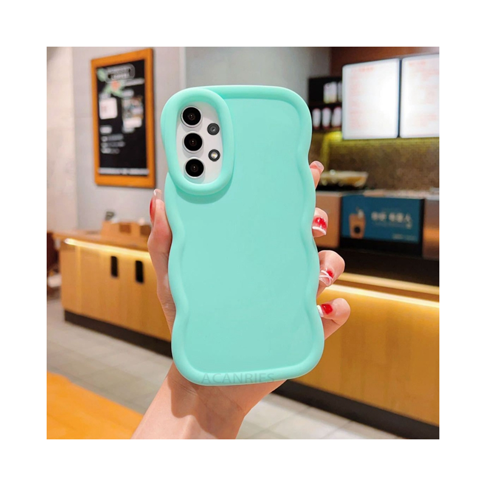 (Cyan, M15) A 53 32 33 53 23 Cute Candy Wavy Silicone Case For-image-OPC-PGF6HGZ-NEW