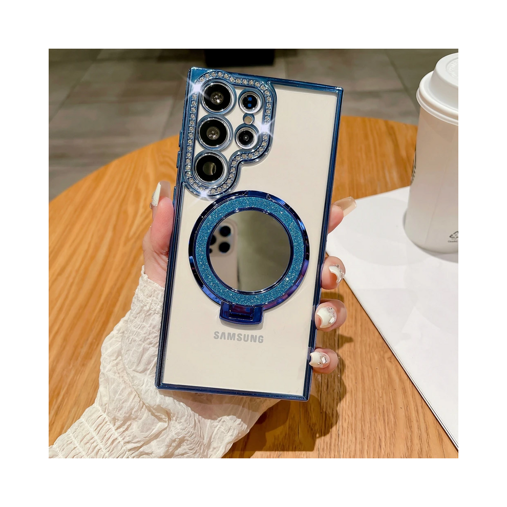 (, For Samsung S23ultra) For Samsung S24 S25 Ultra Mirror Magsafe Case For Blue 931288195396