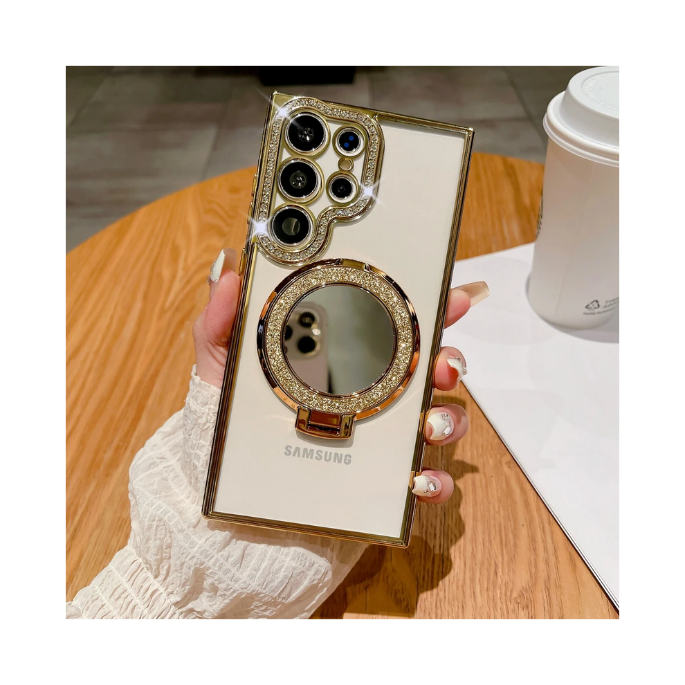 (, For Samsung S23ultra) For Samsung S24 S25 Ultra Mirror Magsafe Case For Gold 931288195495